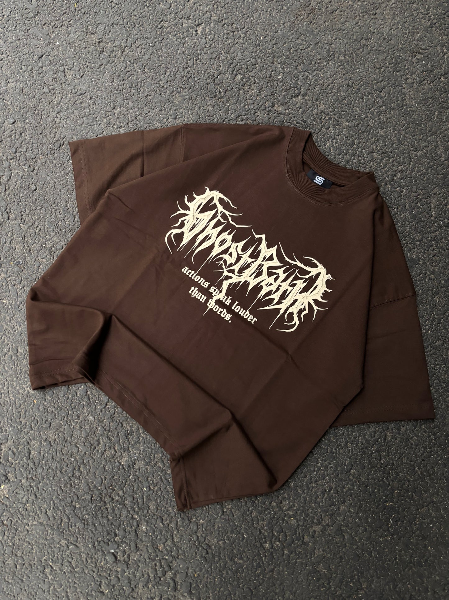 Ghost brown oversized tee