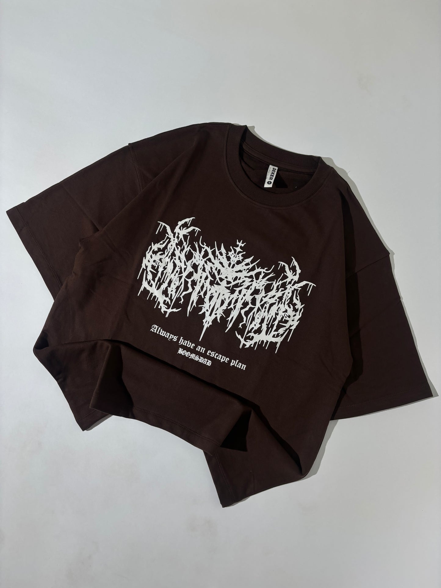 Spider brown oversized tee