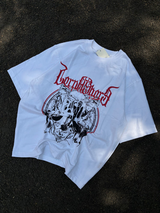 Ghost white oversized tee