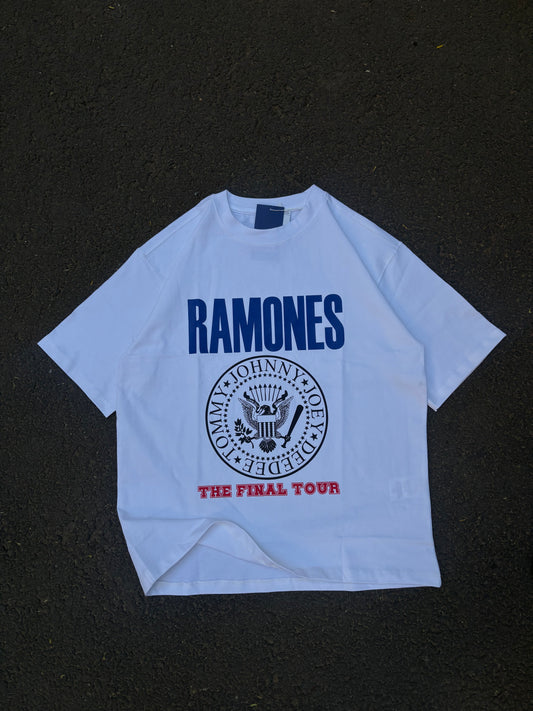 Ramones white oversized tee