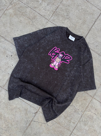 Golf acid wash oversized tee