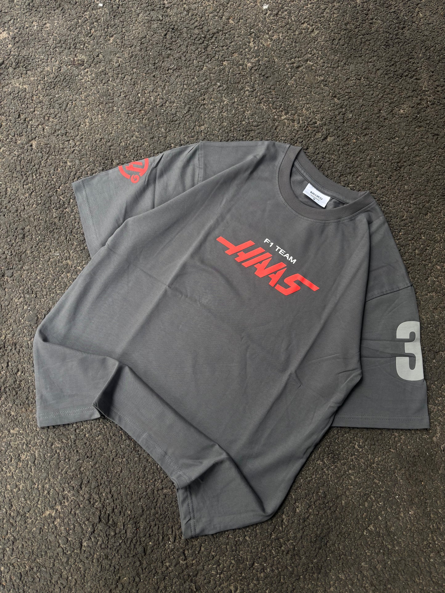 Haas grey oversized tee