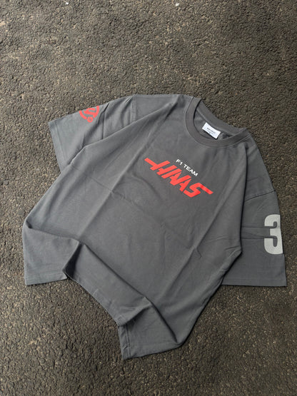 Haas grey oversized tee
