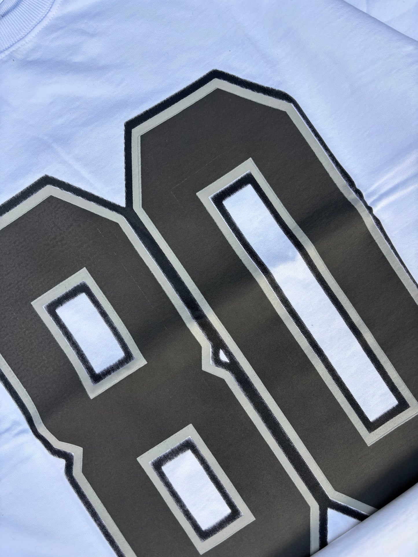 80 white oversized tee
