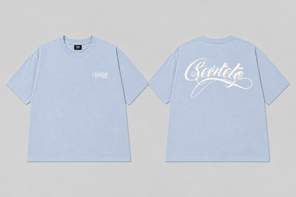 Secreto blue boxy tee
