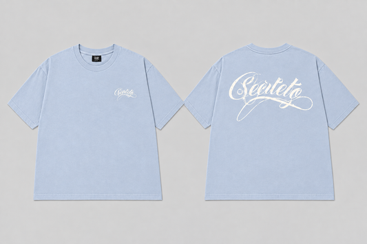 Secreto blue boxy tee