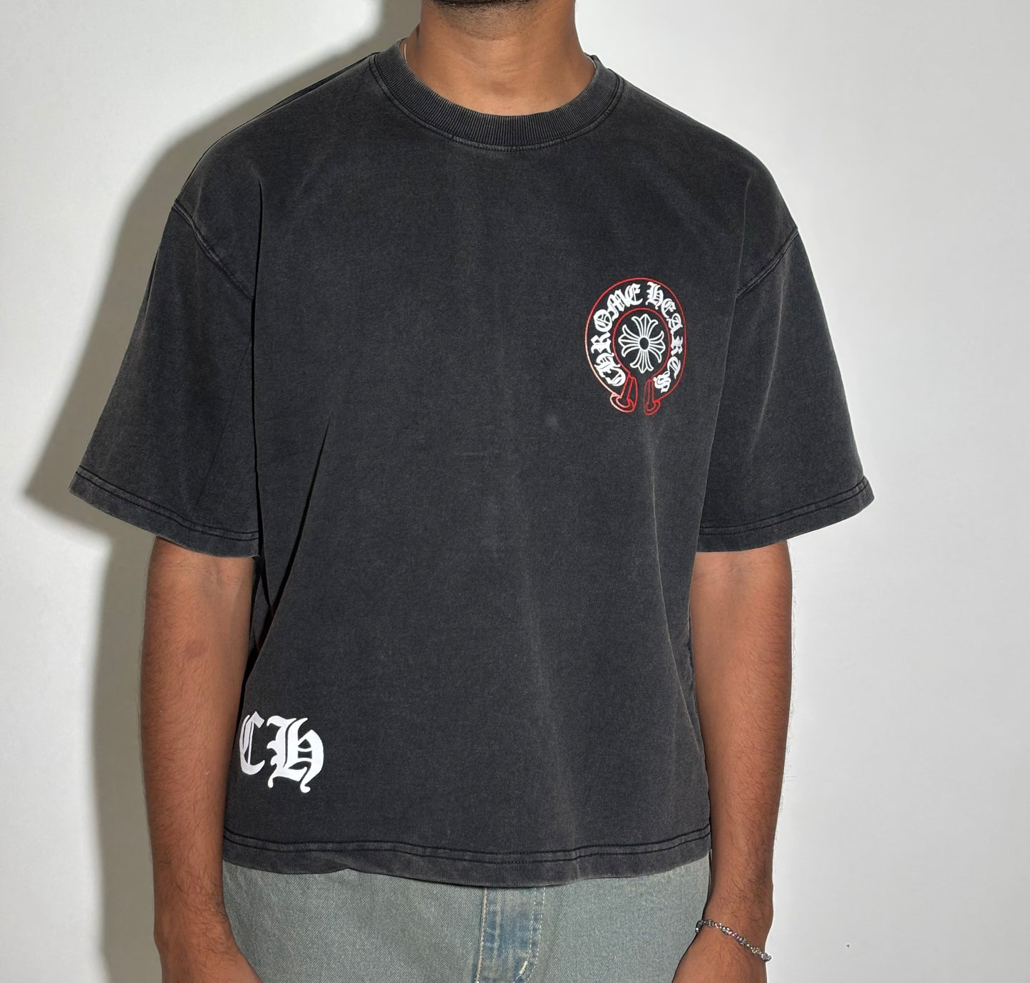 Hearts cropped boxy tee