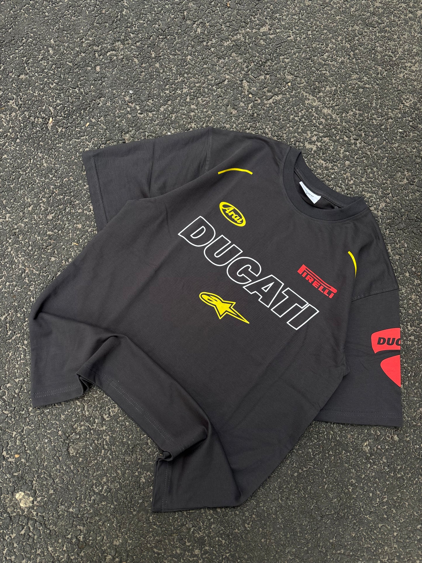 Arai grey oversized tee