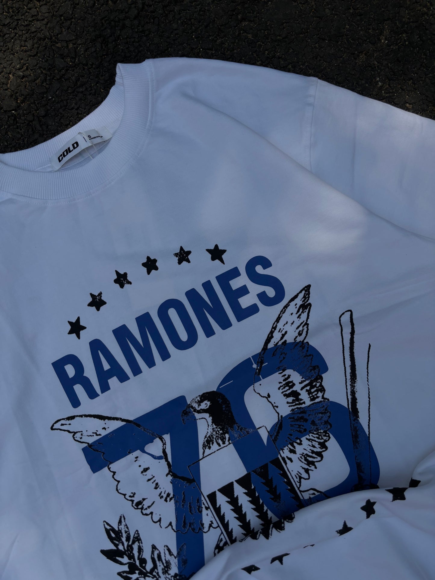 Ramones 76 white oversized tee