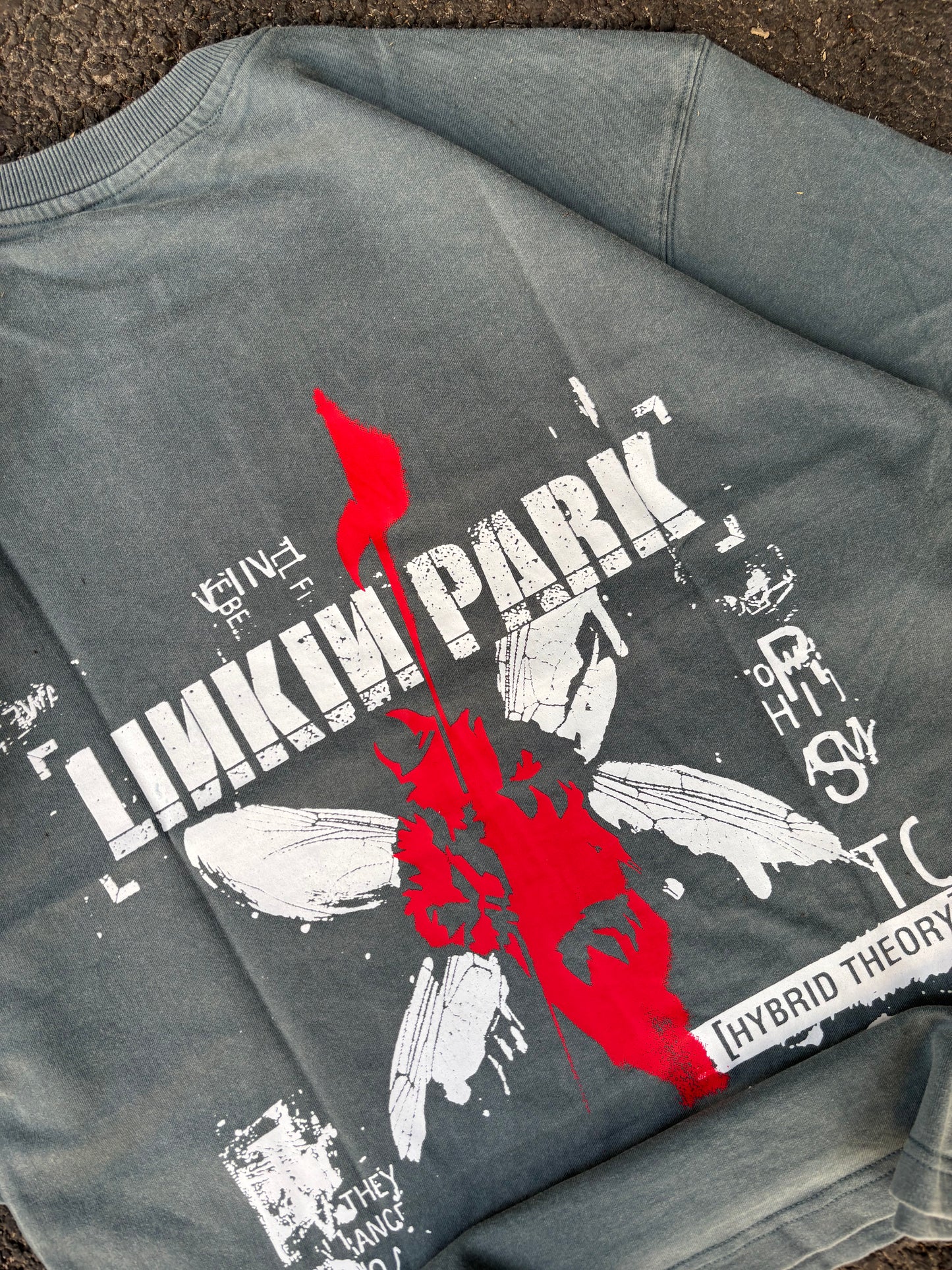 Linkin grey oversized tee