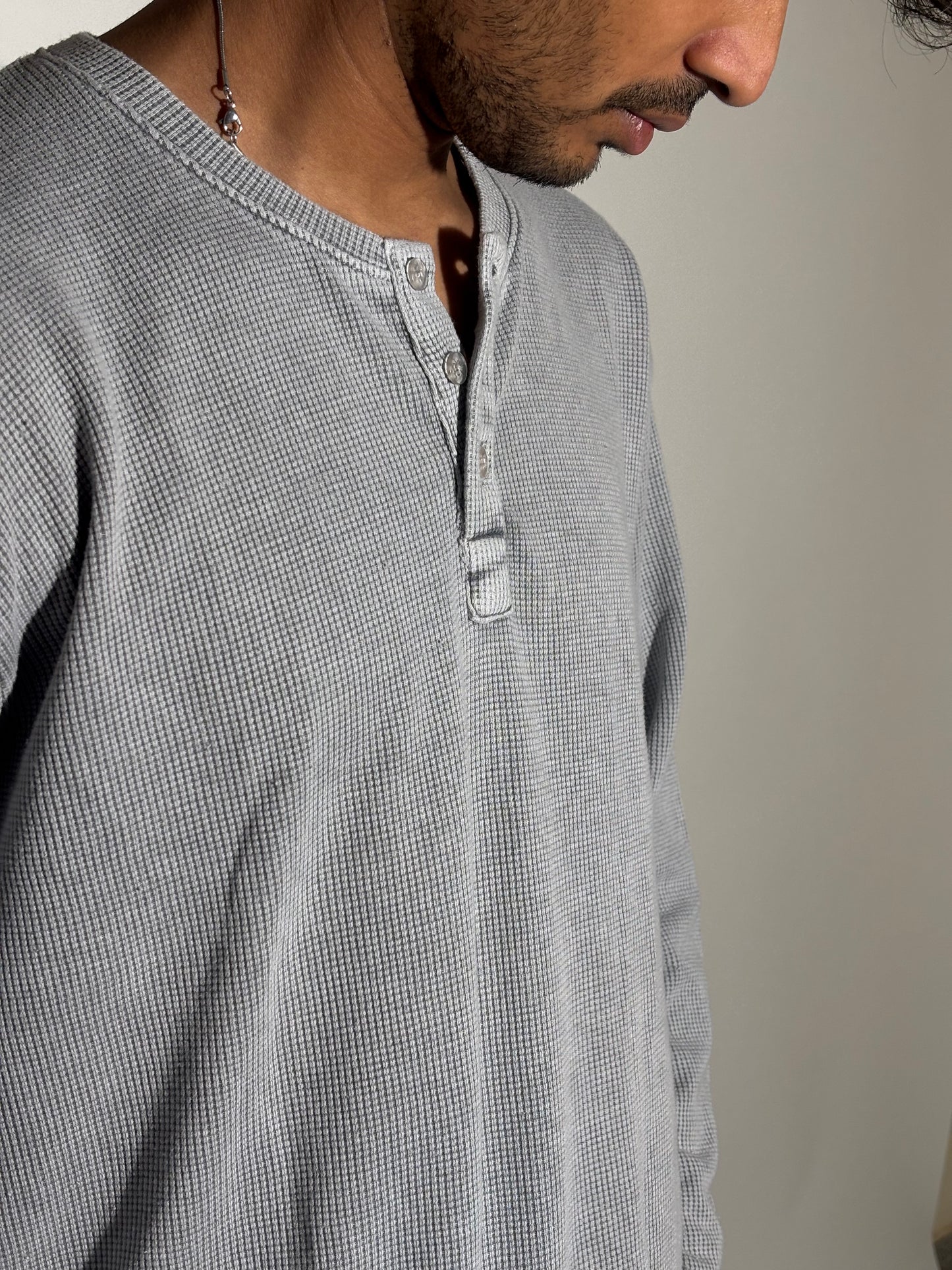 Washed Henley tee