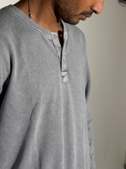 Washed Henley tee
