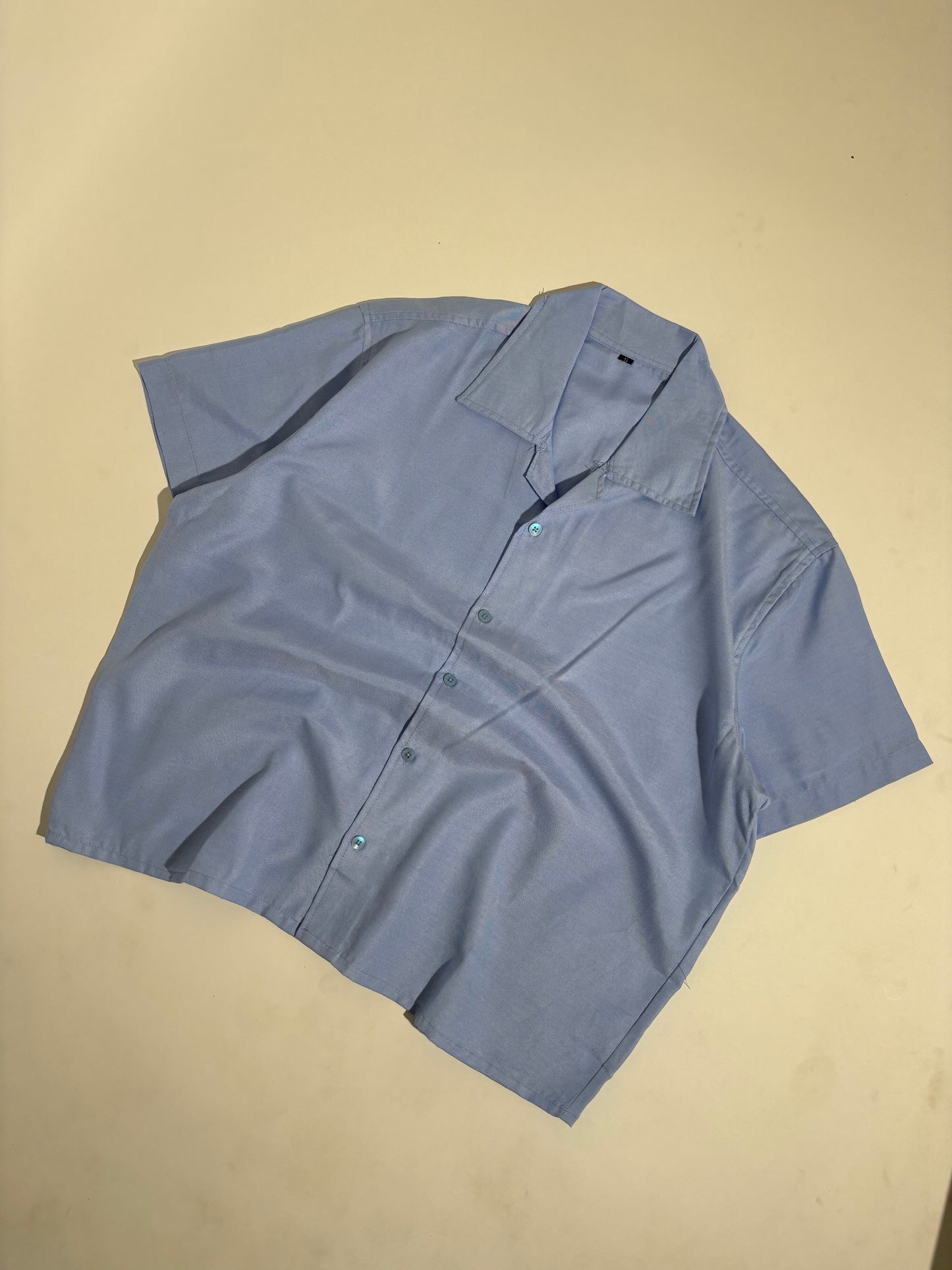 Solid Blue boxy shirt