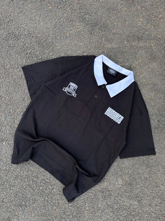 Black polo oversized tee