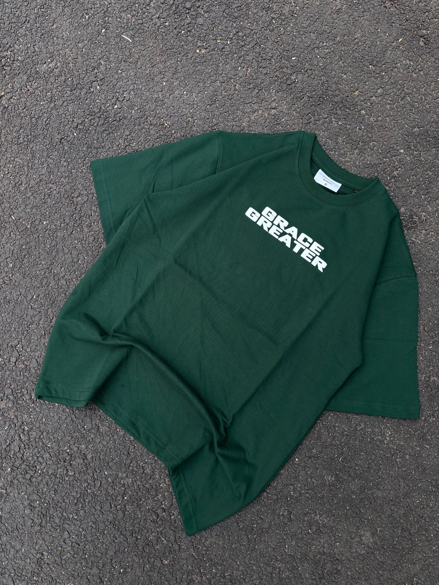 Grace greater green oversized tee