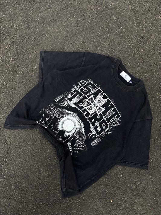 Saint tears acid wash oversized tee