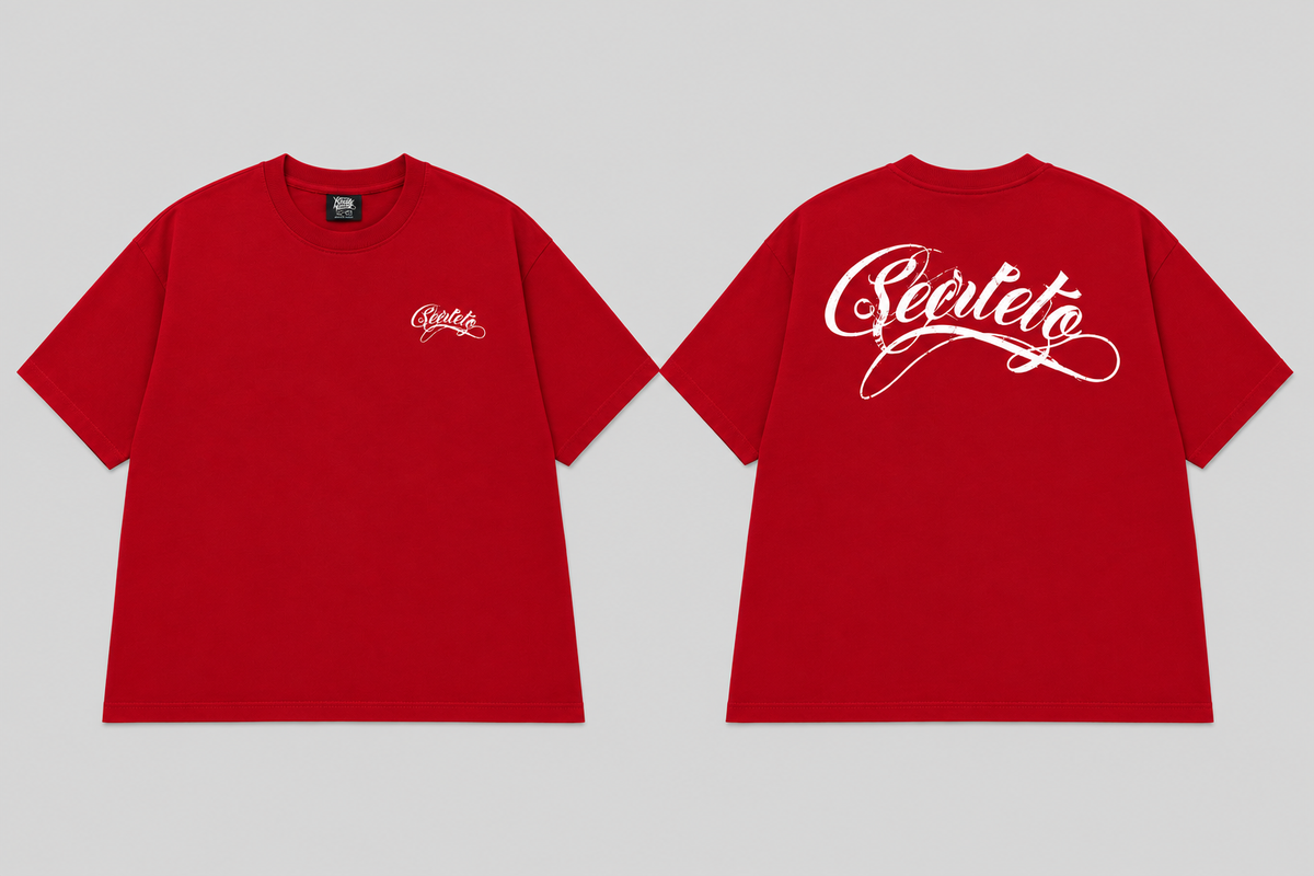 Secreto red boxy tee