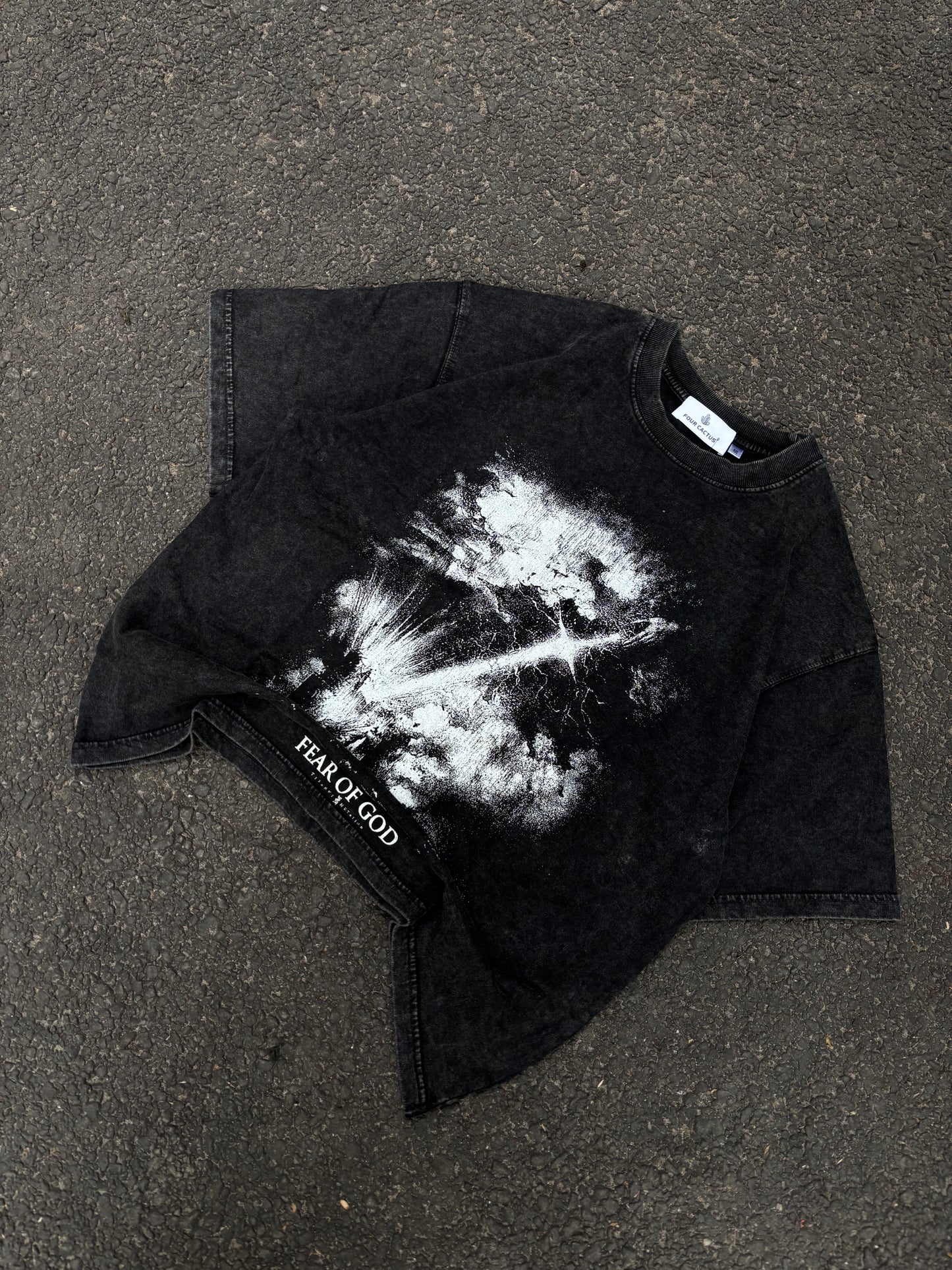 FOG acid wash oversized Tee