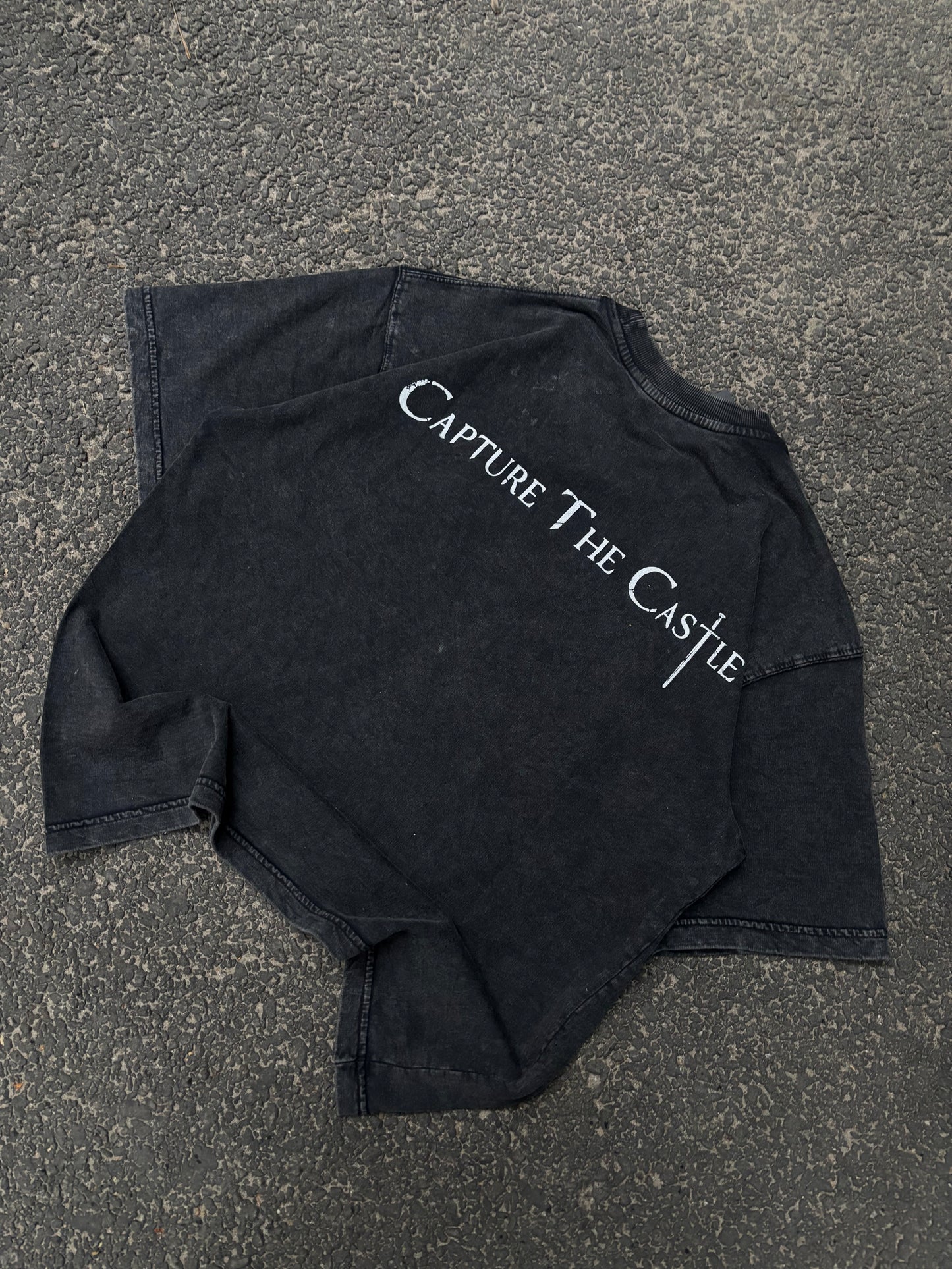 Castle acid wash oversized tee