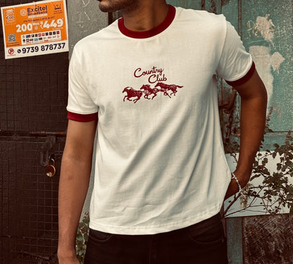 Country club ringer tee