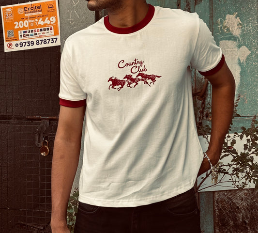 Country club ringer tee