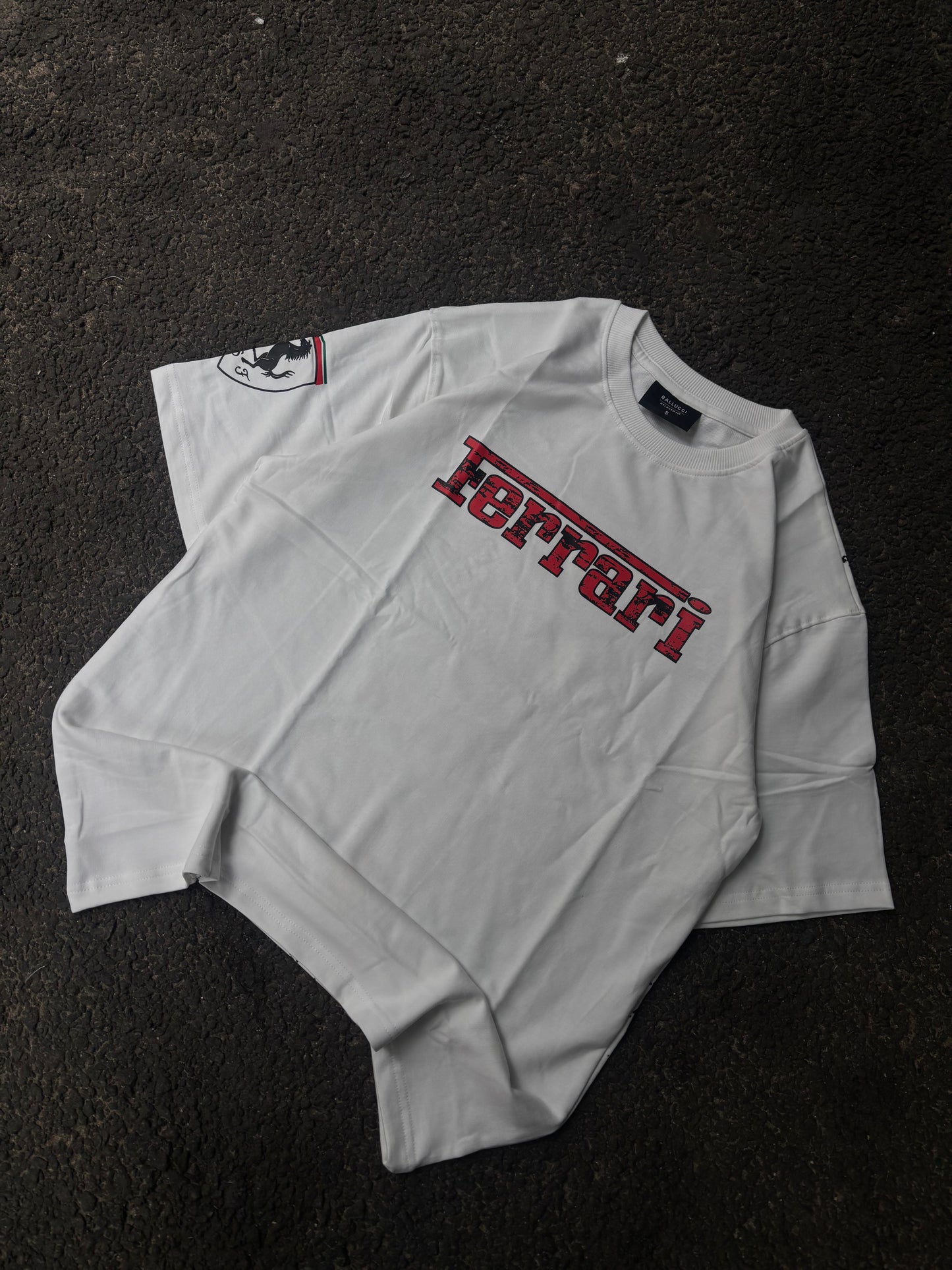 Vettel white oversized tee