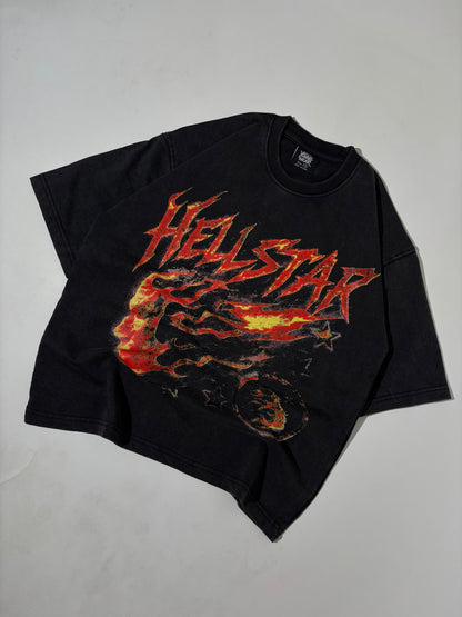 Hell premium lava wash boxy tee
