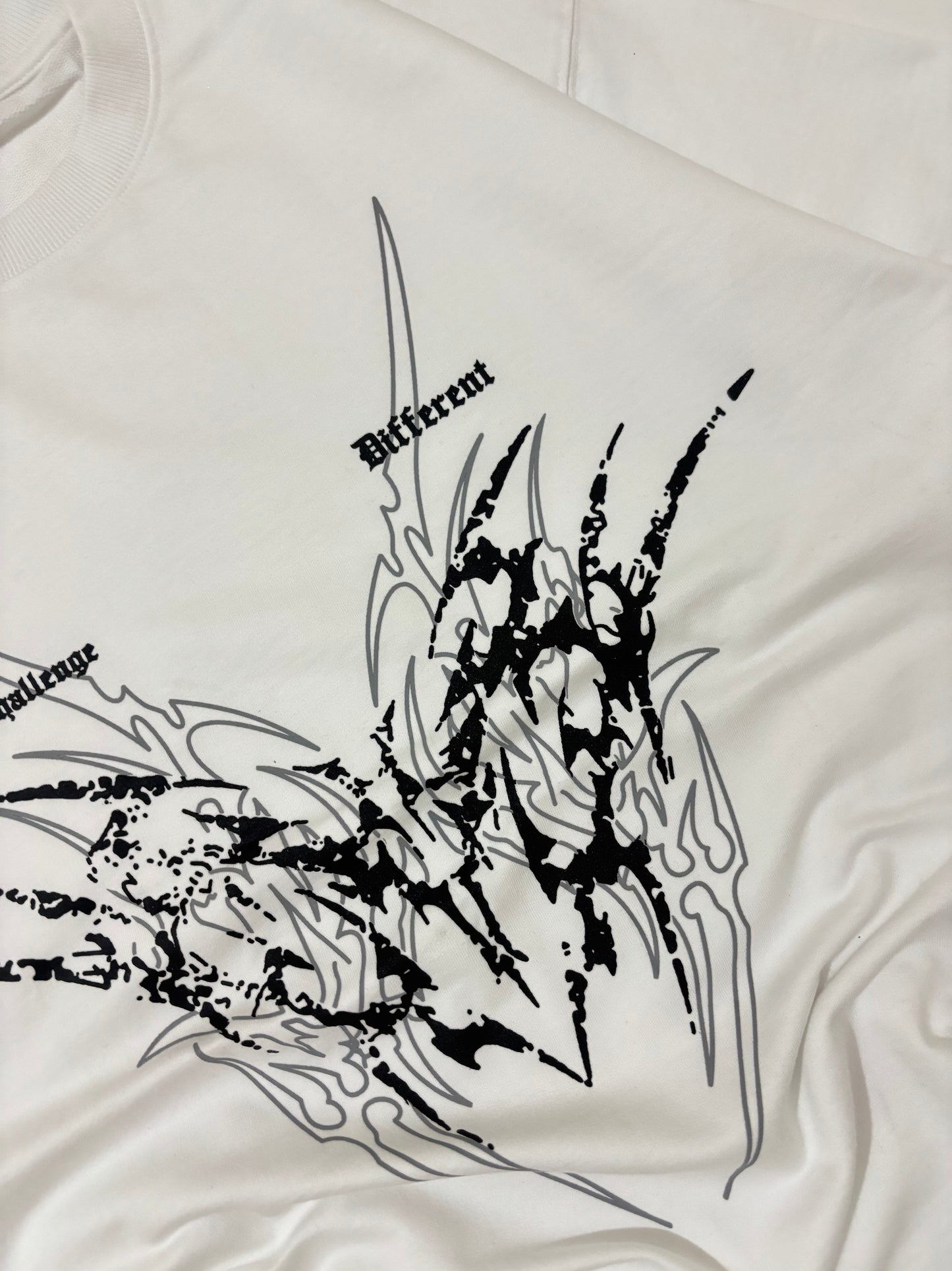 Challenge white boxy tee