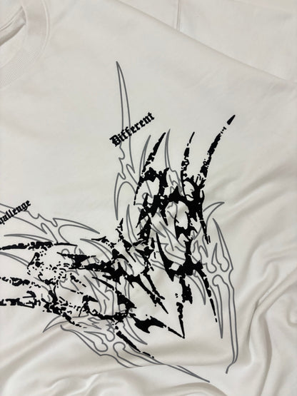 Challenge white boxy tee