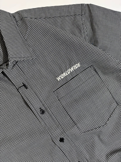 Grey checks boxy shirt
