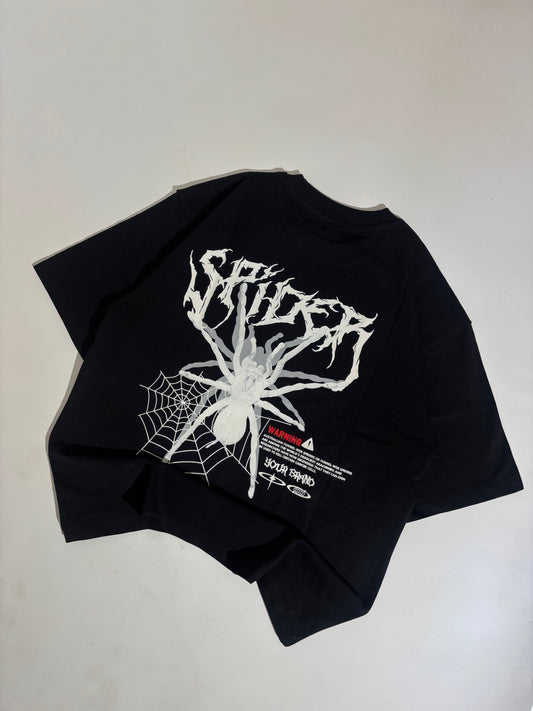 Spider black oversized tee