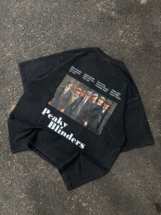 Peaky blinders acid wash oversized tee
