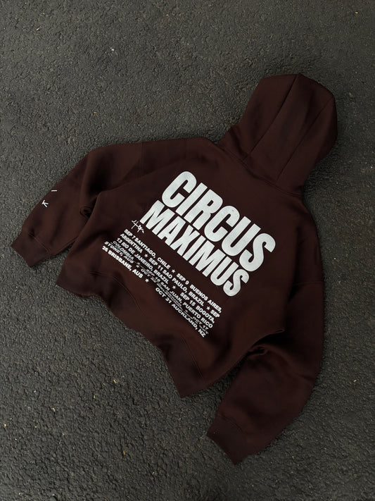 Circus brown premium oversized hoodie