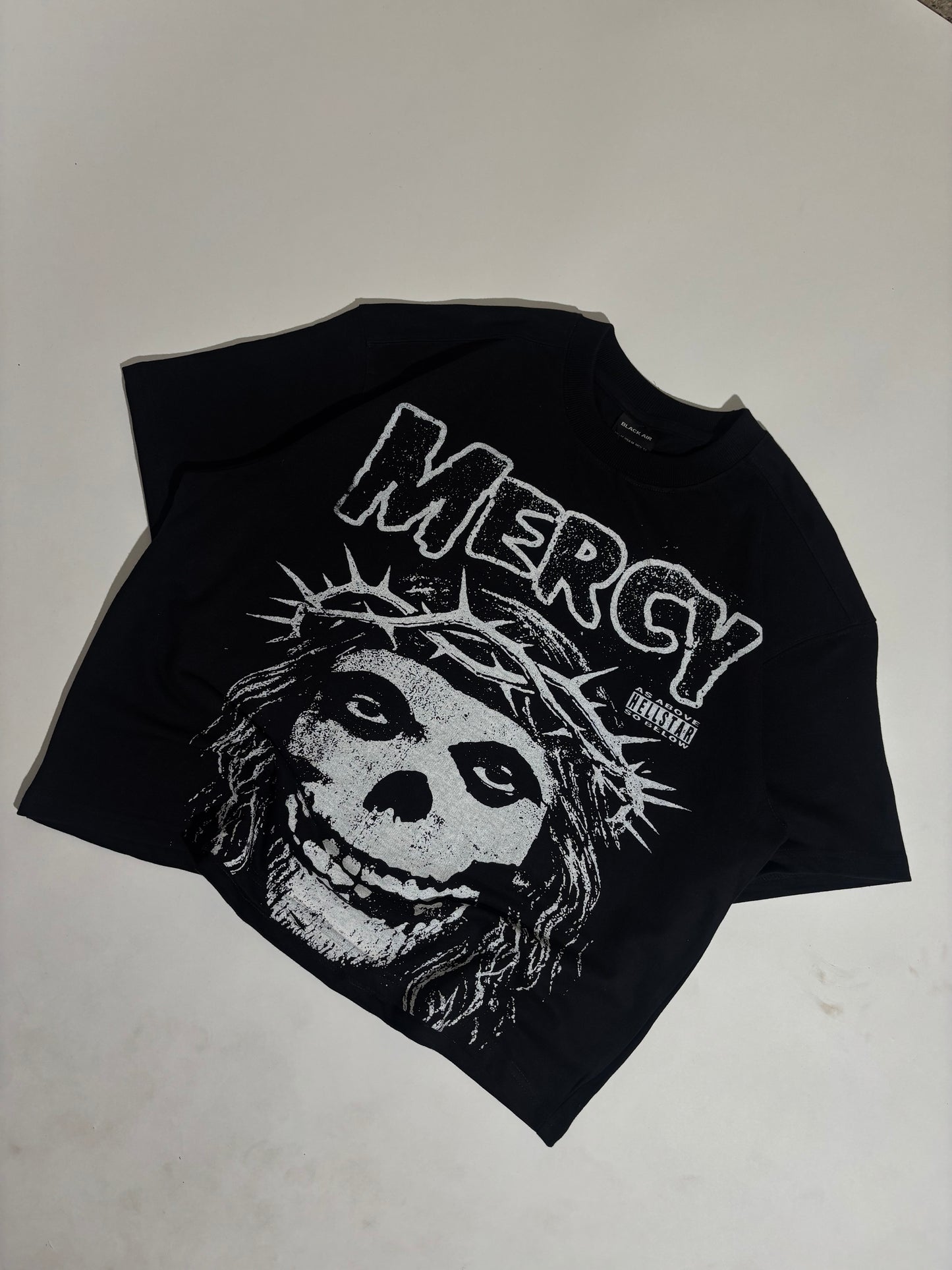 Mercy black oversized boxy tee