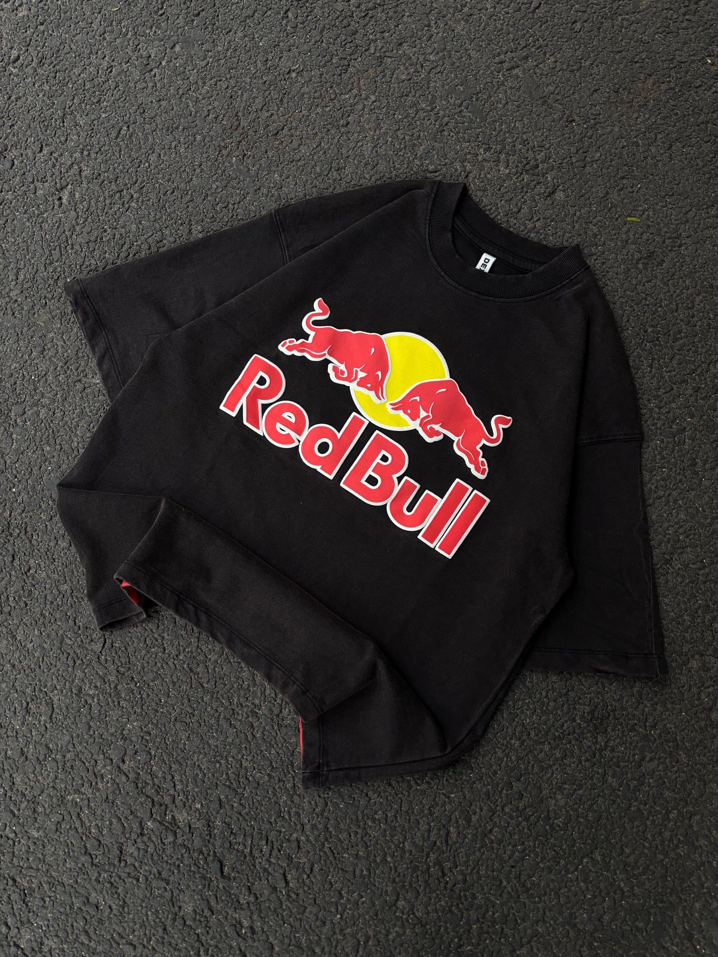 Bull acid wash oversized tee