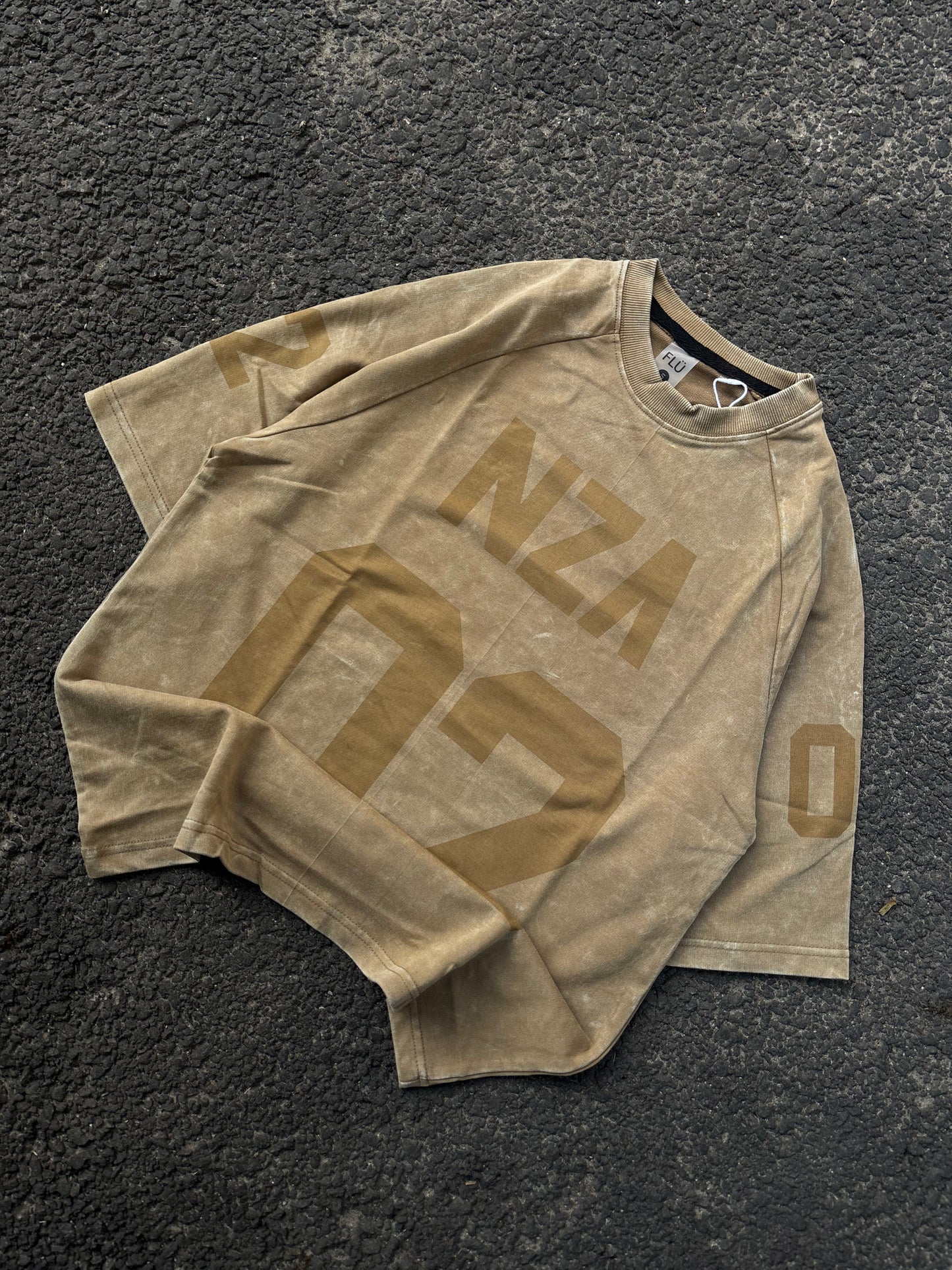 NZA beige oversized tee