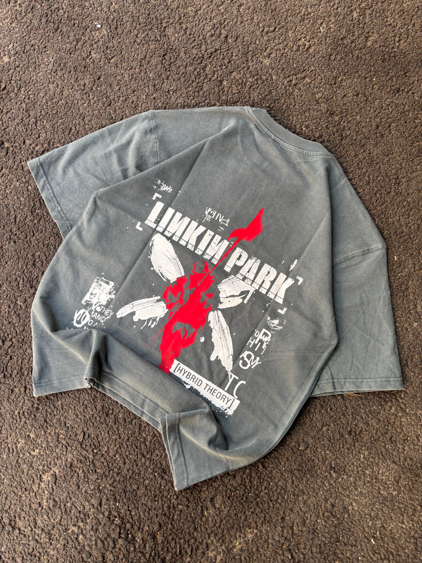 Linkin grey oversized tee