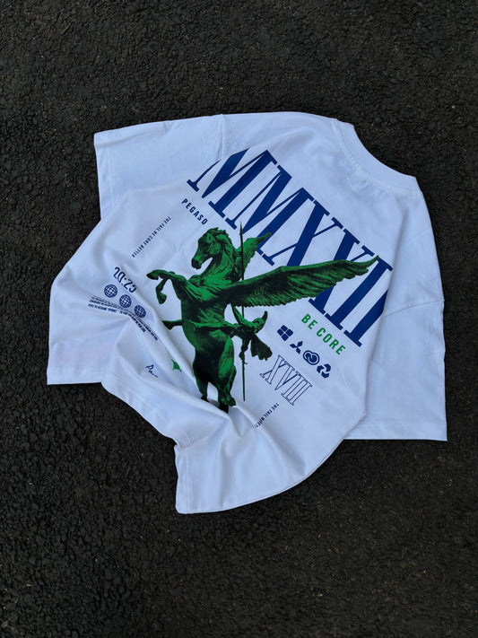 MMXXII white oversized tee