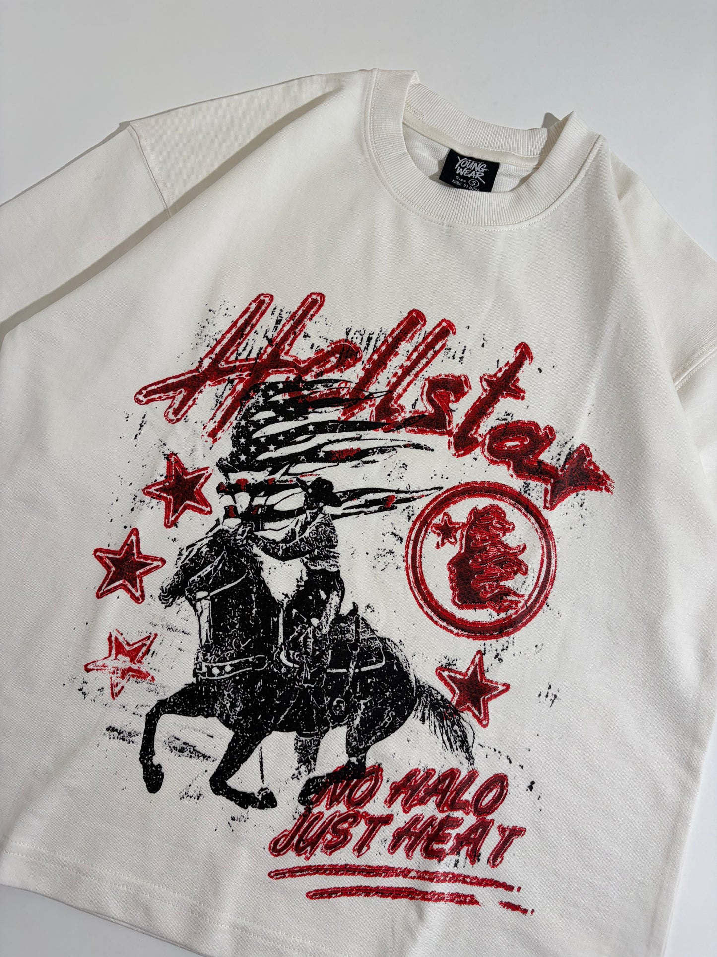 Hellstar crop boxy tee