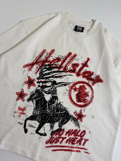 Hellstar crop boxy tee