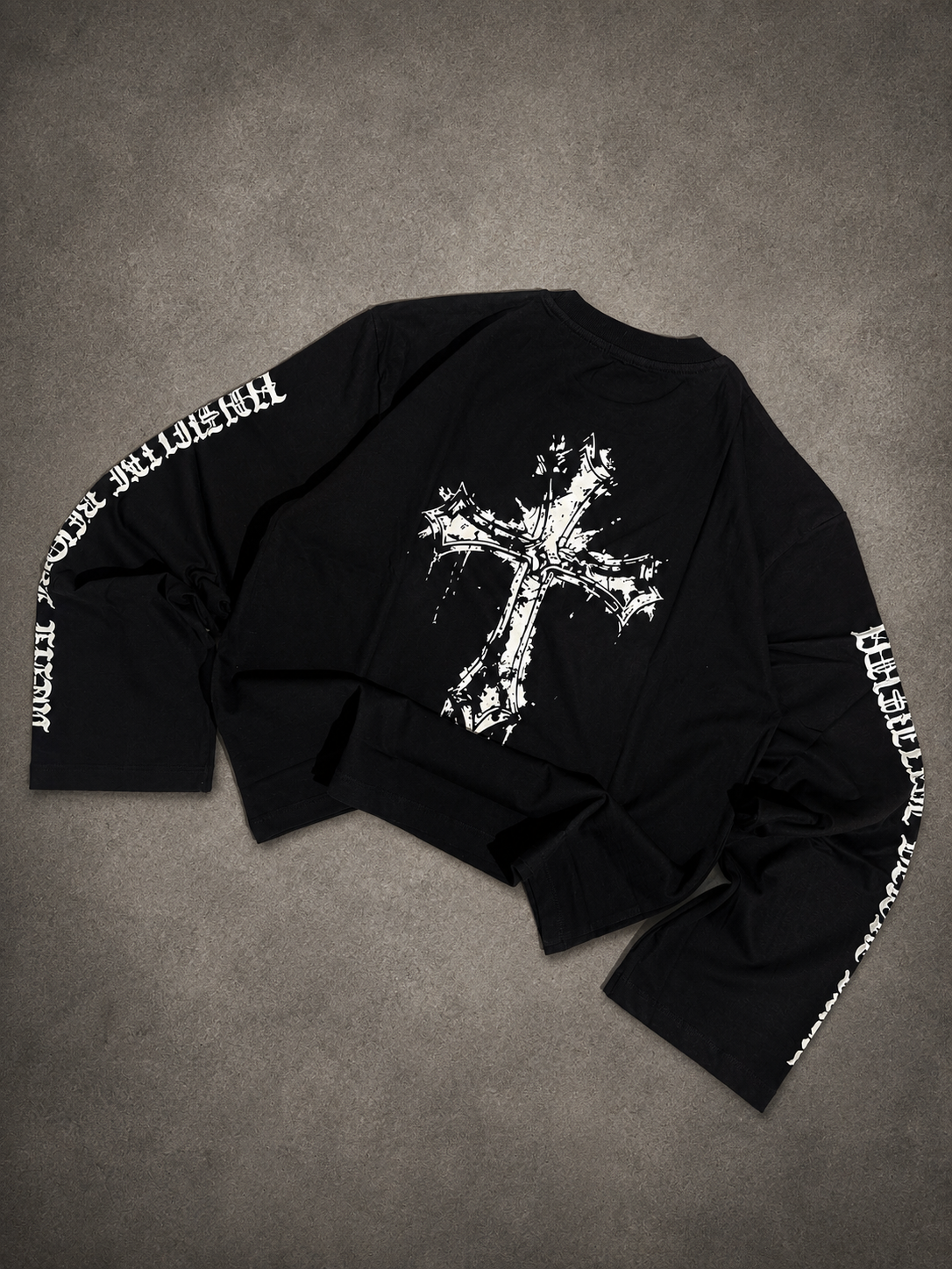 Wings black full sleeve tee