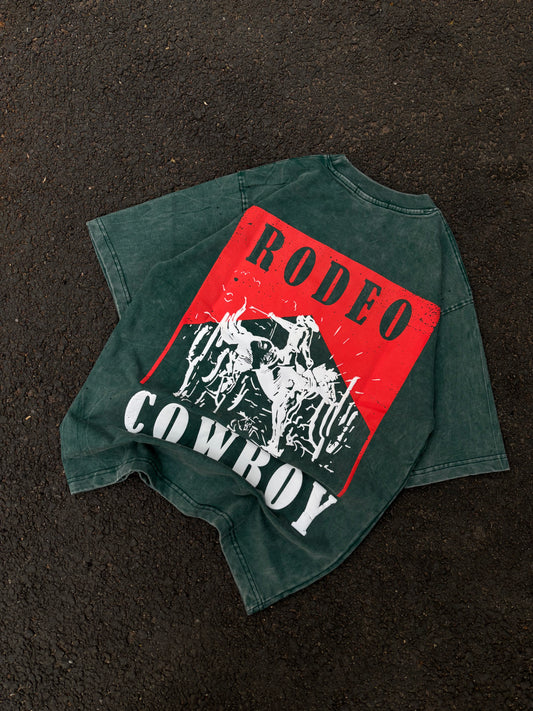 Rodeo acid wash oversized tee