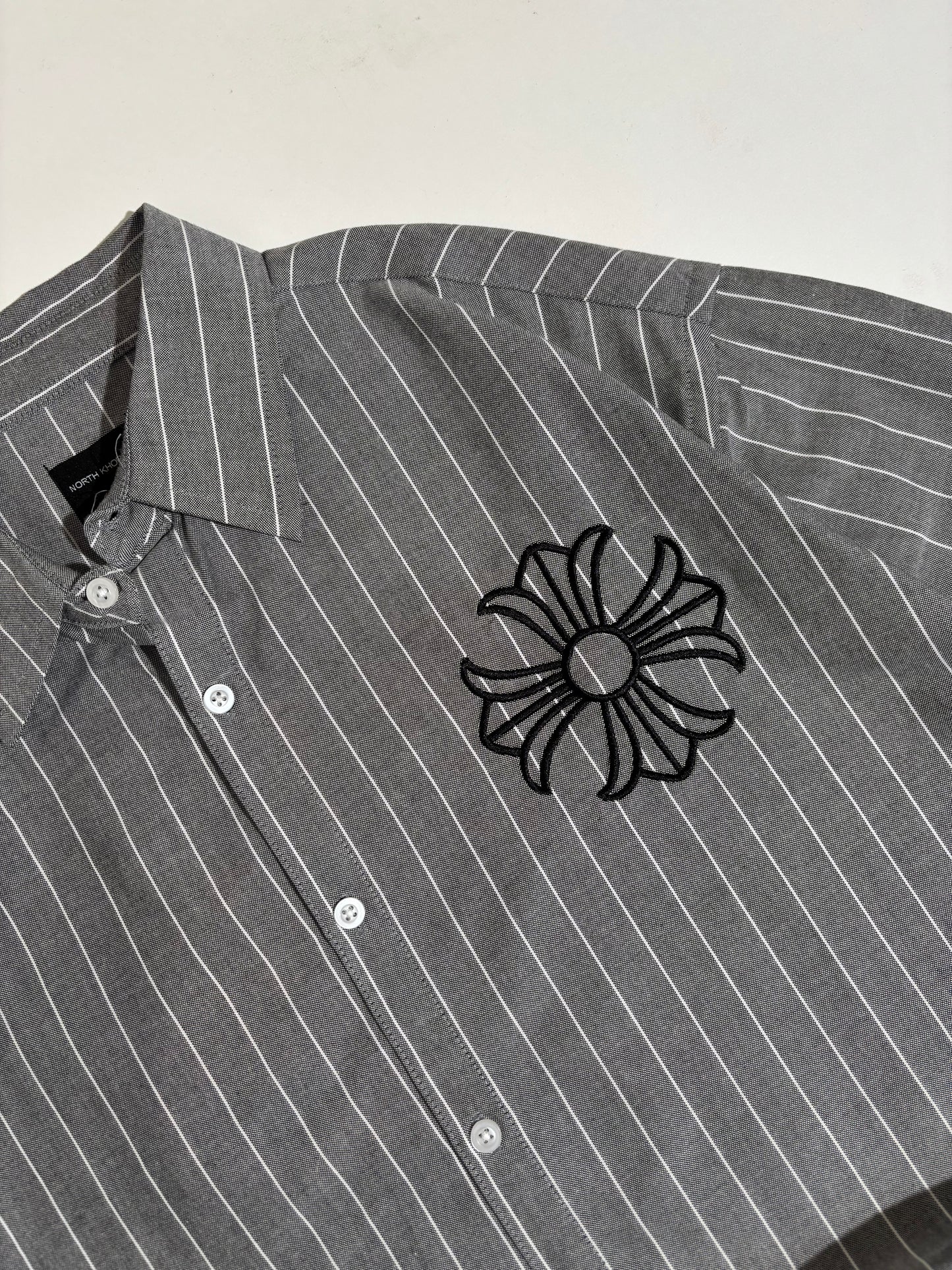 Chrome grey boxy shirt