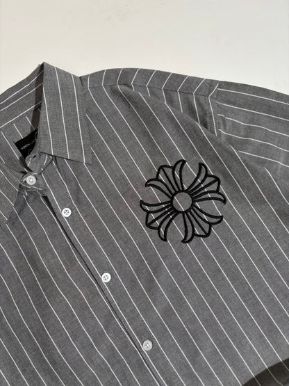 Chrome grey boxy shirt