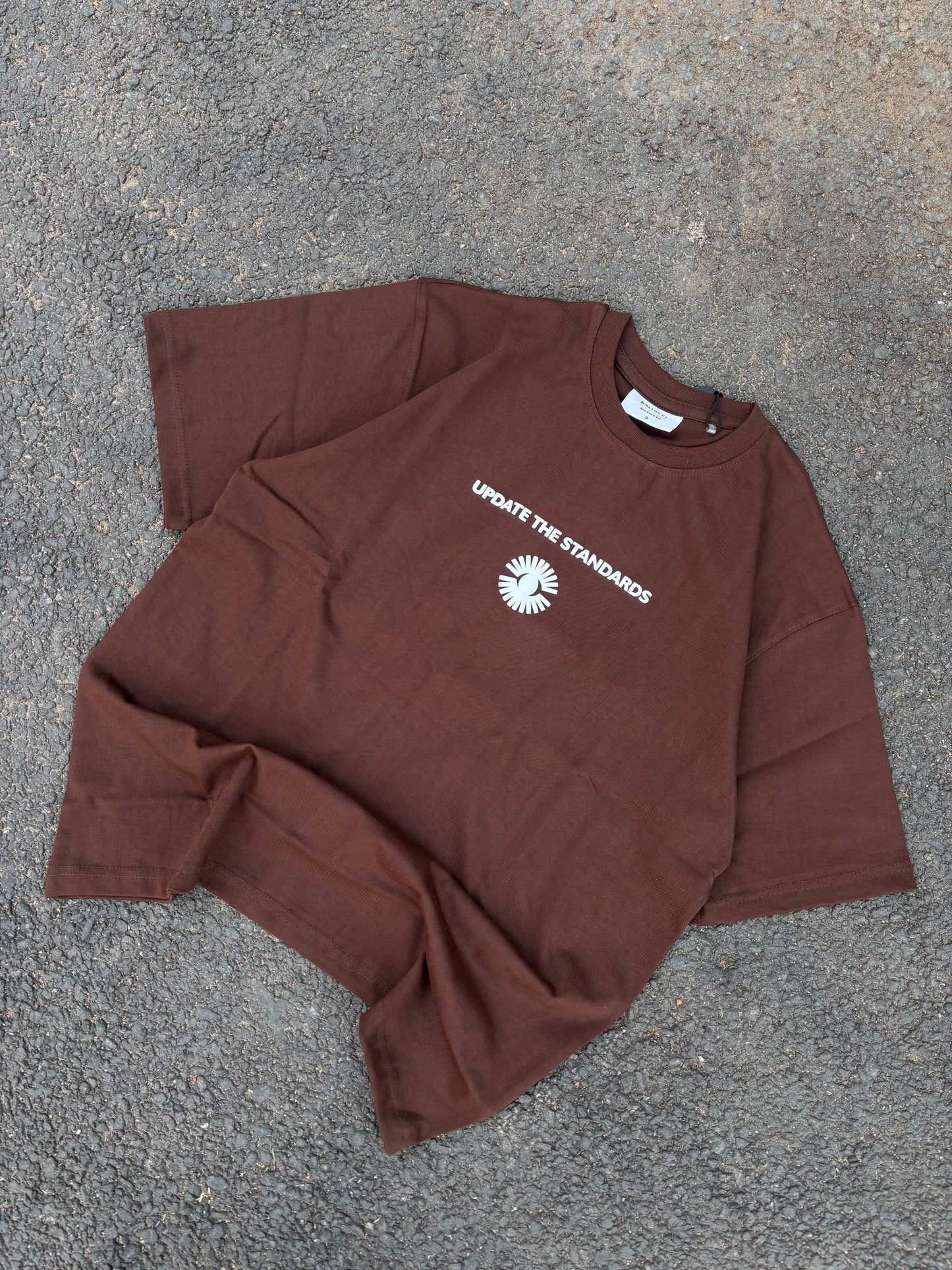 Update the standards brown oversized tee