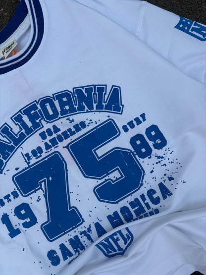 California 75 white oversized tee