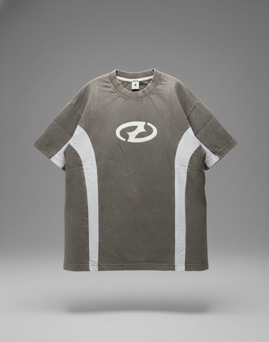 Star acid wash oversized tee