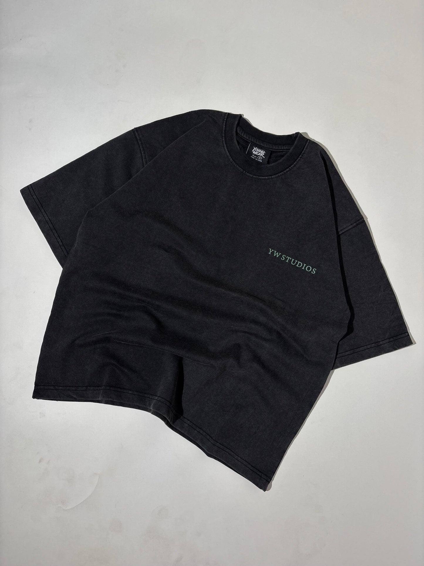 YW studios premium lava wash boxy tee