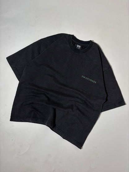 YW studios premium lava wash boxy tee