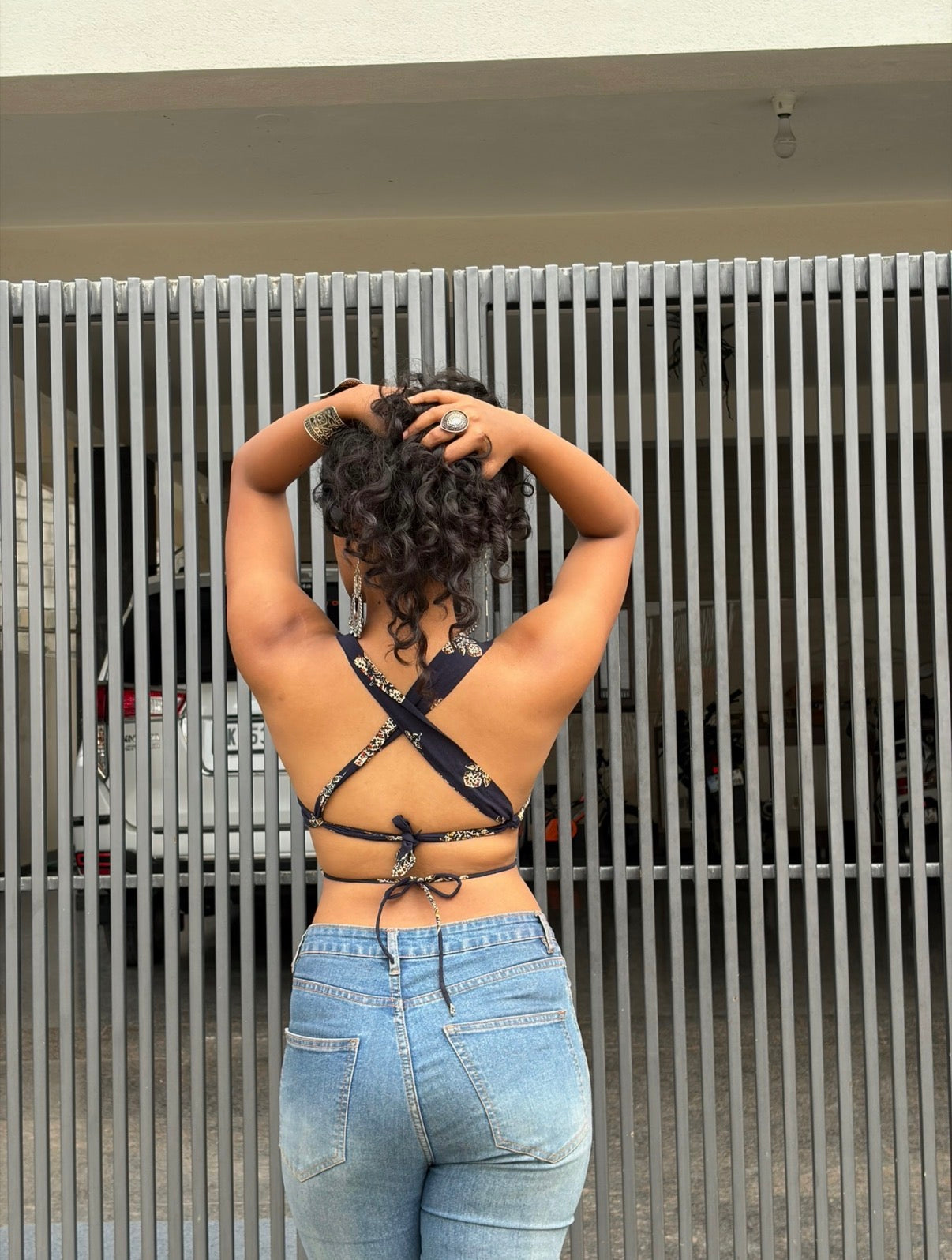 Shefali backless top